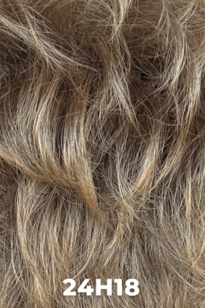 Close-up of brown hair with a label '24H18' at the bottom.