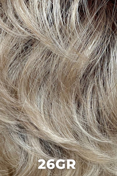 26GR | Gold Blonde w/ Light Blonde highlights and Brown Roots