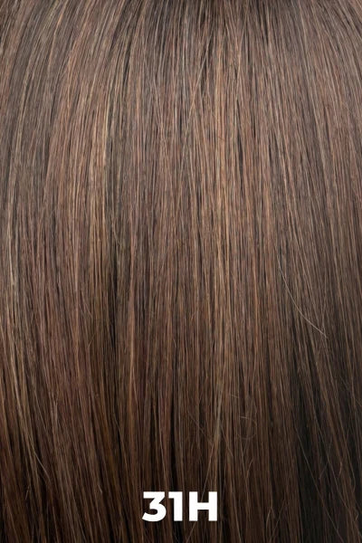 Close-up of brown hair with a color code '31H' at the bottom.
