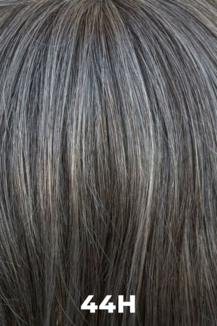 Close-up of gray hair with a label '44H' in the bottom right corner.