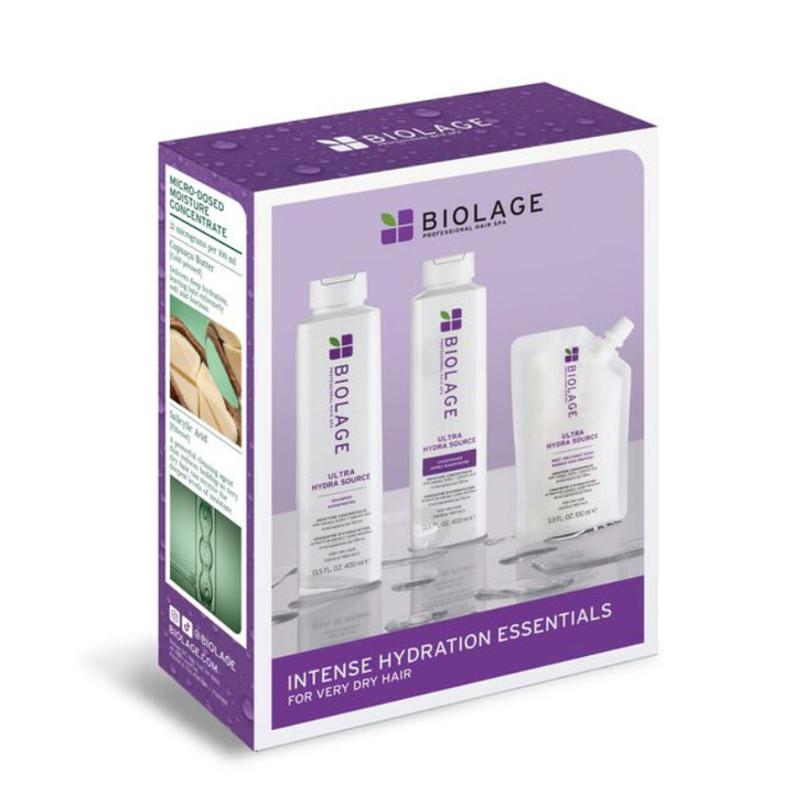 Biolage hair care product set packaging on a white background
