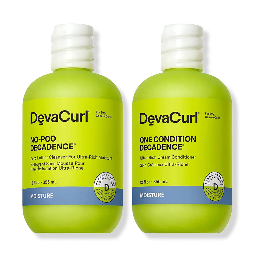 Devacurl No-Poo Decadence and One Condition Decadence Liter Duo 12 oz
