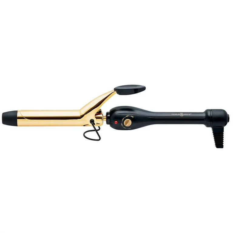Gold N Hot Professional 24K Gold Spring Curling Iron 1 inch