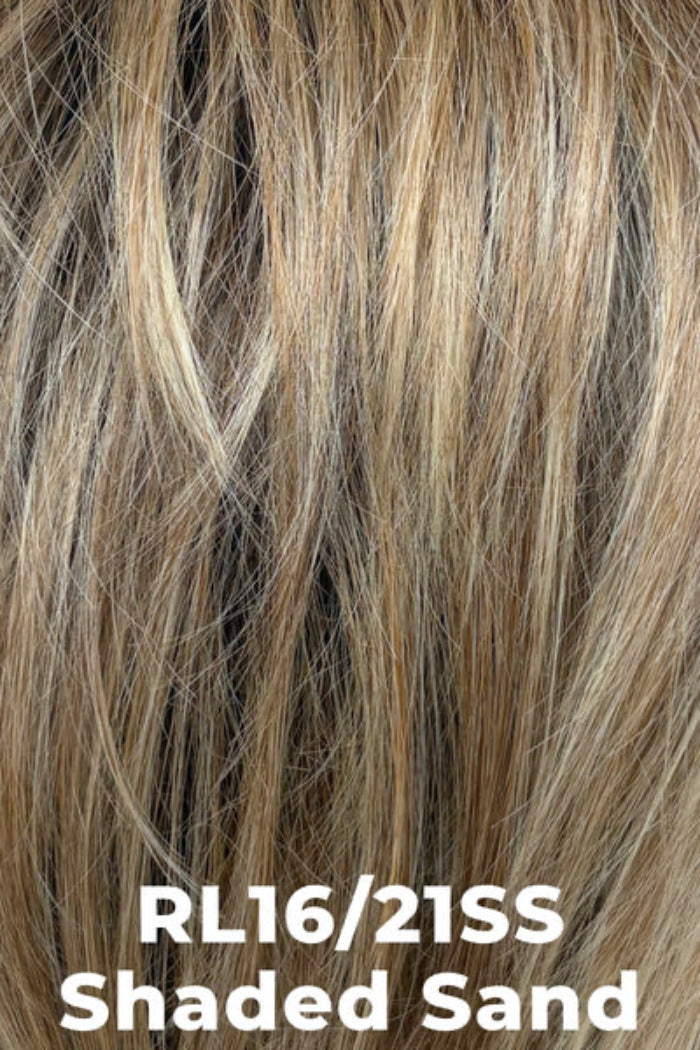 Close-up of brown and blonde hair with text 'RL16/21SS Shaded Sand'.