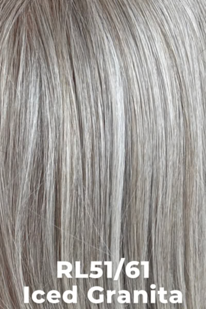 Gray hair color swatch labeled RL51/61 Iced Granita