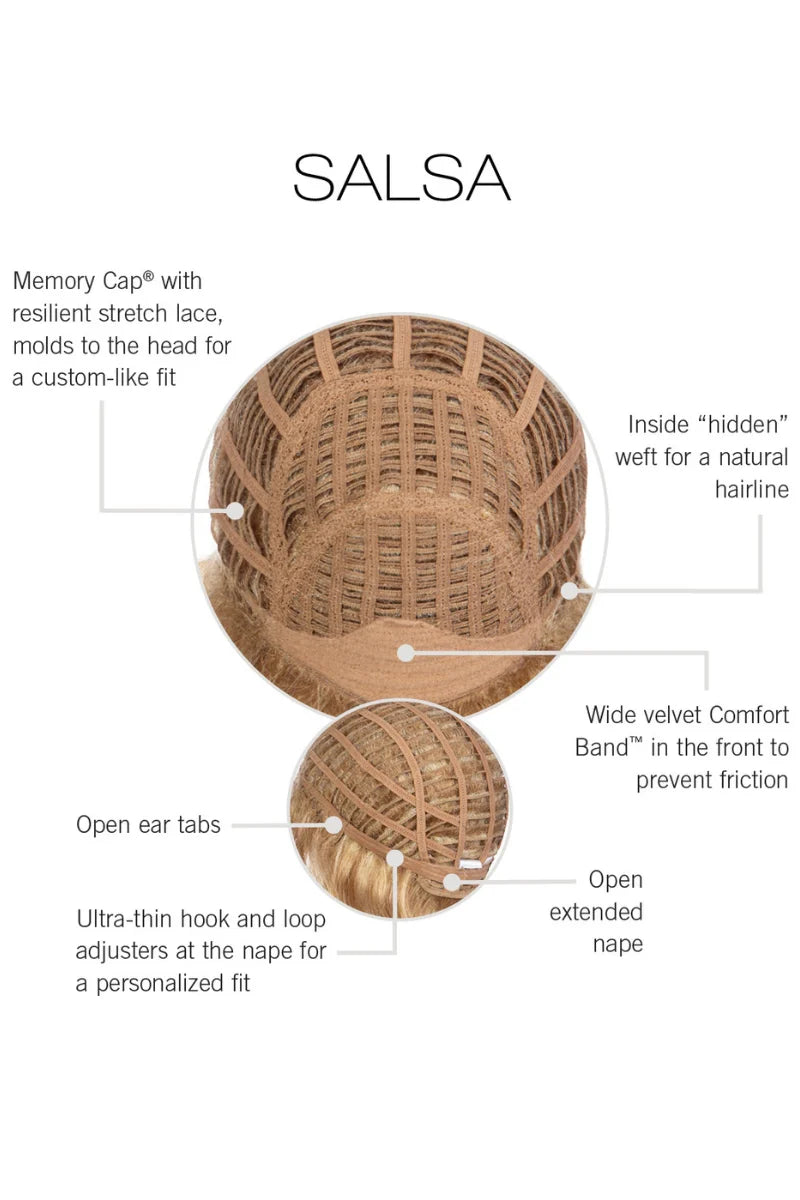 Basket with features labeled on a white background, including 'Salsa' branding.