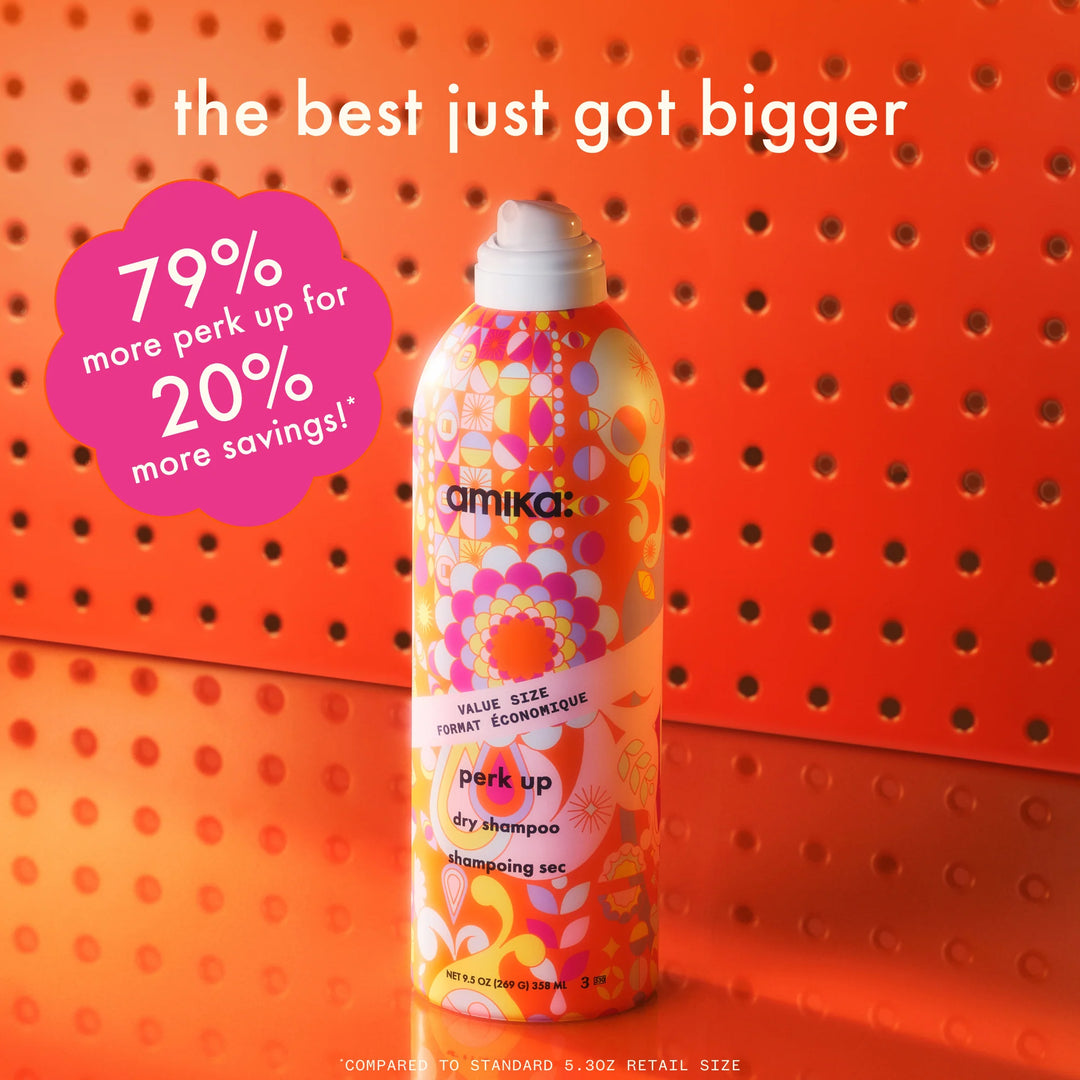 Amika Perk Up Talc-Free Dry Shampoo features