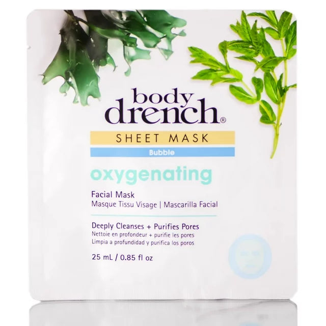Body Drench Sheet Masks image of oxygenating face mask