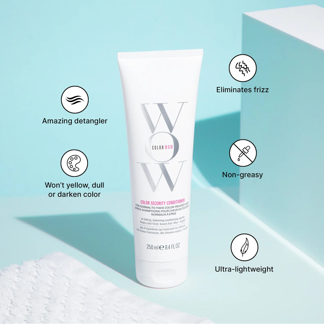 Color Wow Color Security Conditioner Normal to Thick image of features and benefits