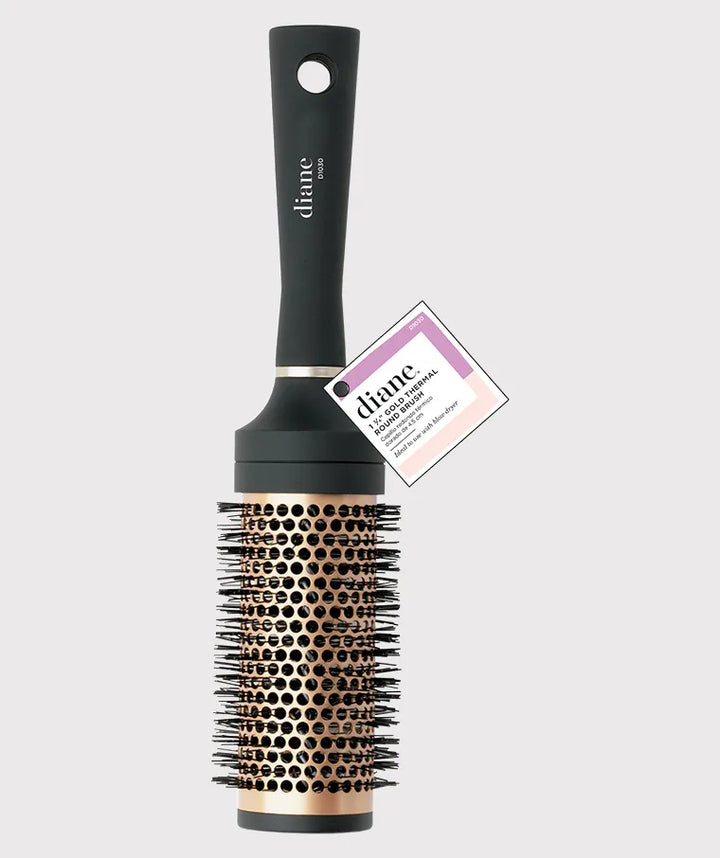 Diane  Gold Thermal Round Brush image of 1.75 round brush