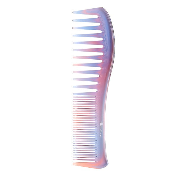 Multicolored comb on a white background