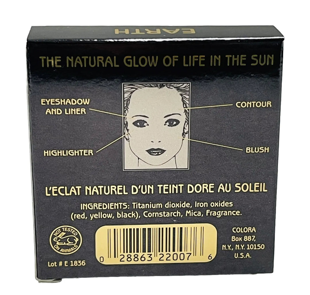 Egyptian Earth Bronzer image of back of bronzer case