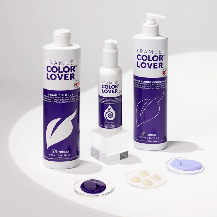 Framesi Color Lover Dynamic Blonde Violet Shampoo and Conditioner Duo Deal collection