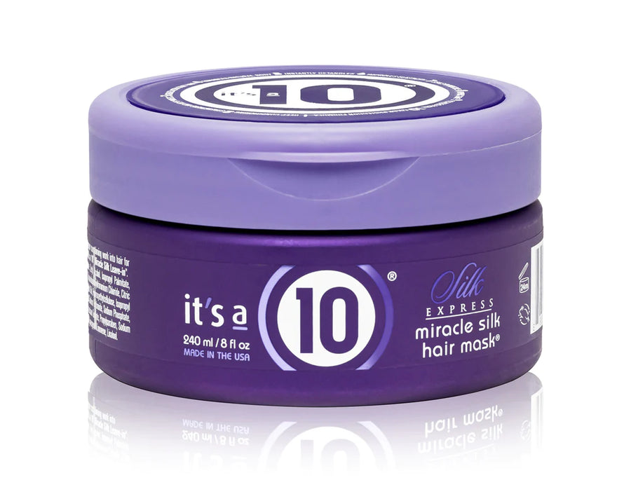 It's a 10 Silk Express Miracle Silk Hair Mask 8 oz jar image