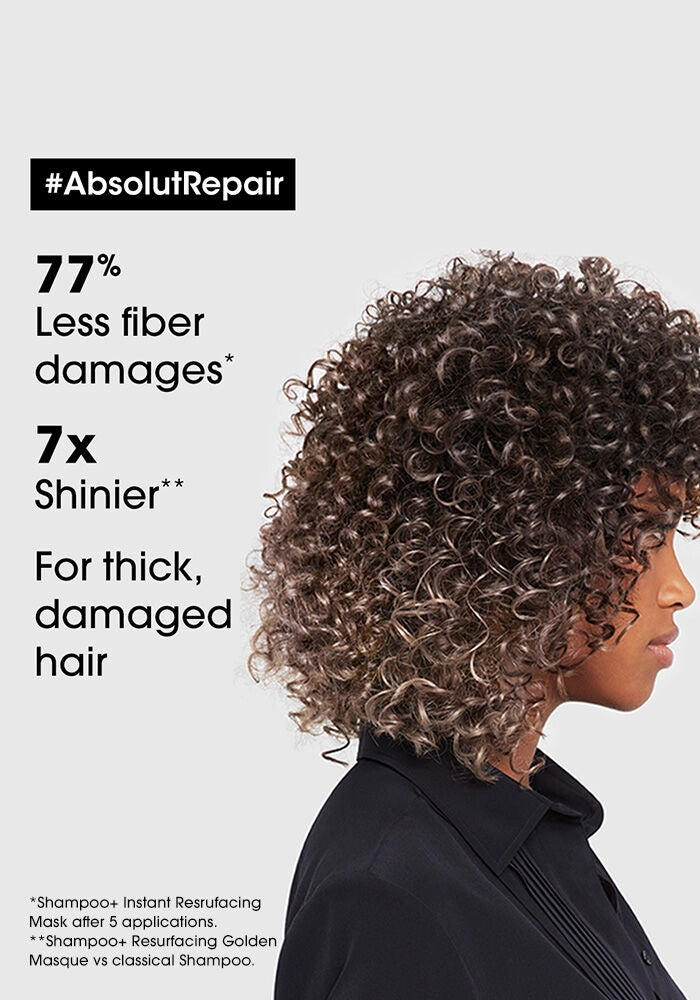 L'oreal Professional Serie Expert Absolut Repair Gold Quinoa Instant Resurfacing Conditioner image of product benefits