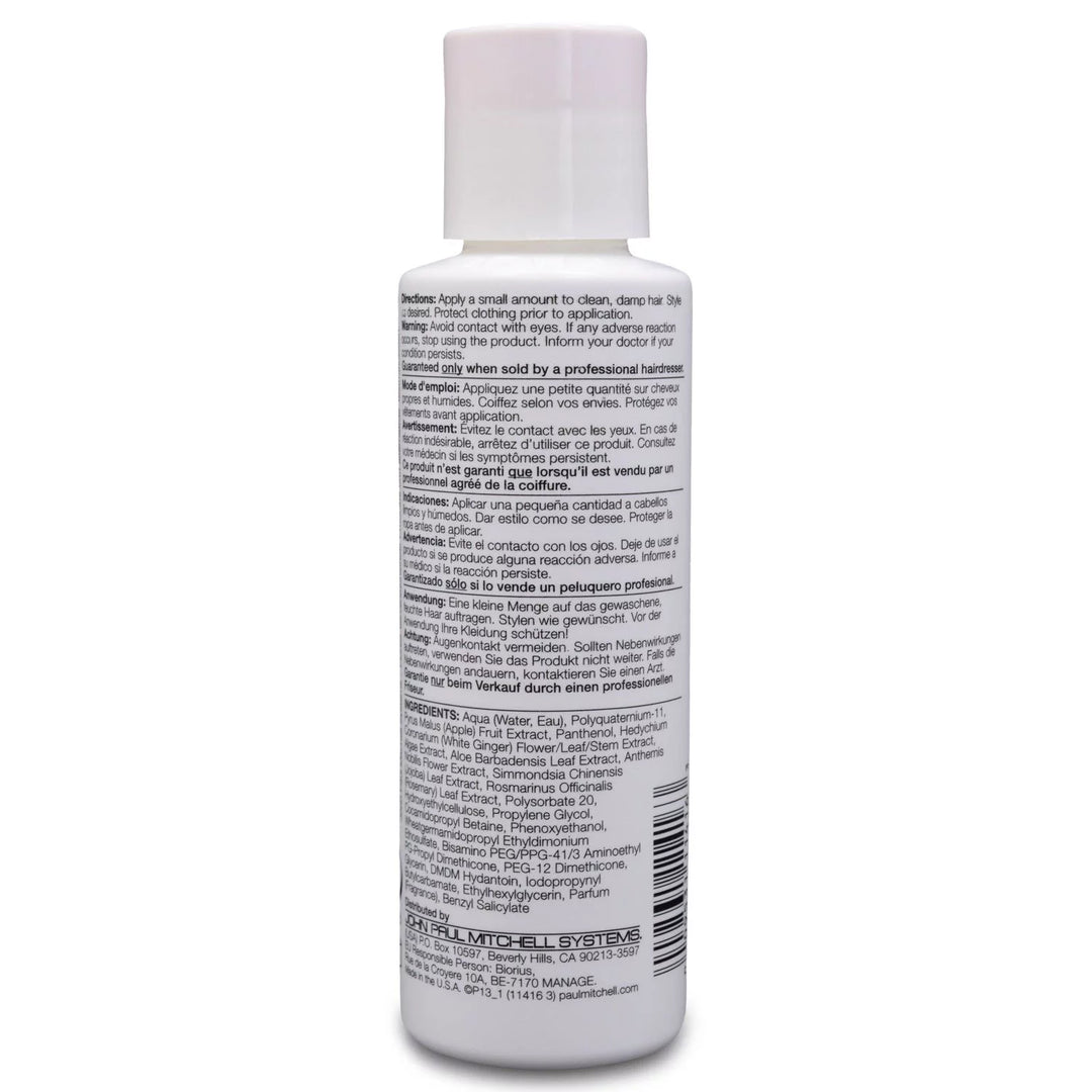 Paul Mitchell Flexible Style Super Sculpt image of 3.4 oz bottle back side