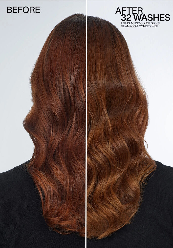 Redken Acidic Color Gloss Complete Value Set before and after