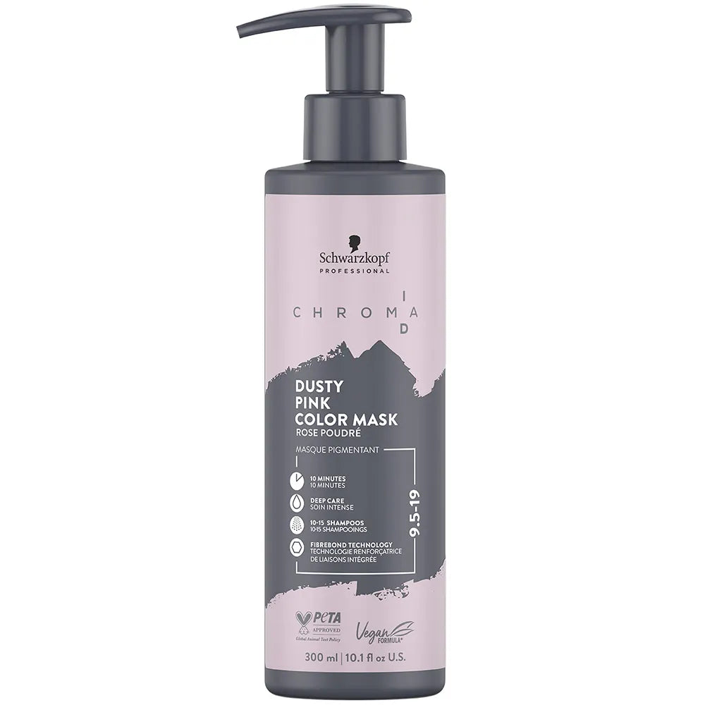 Schwarzkopf Chroma ID Dusty Pink Color Mask bottle on a white background