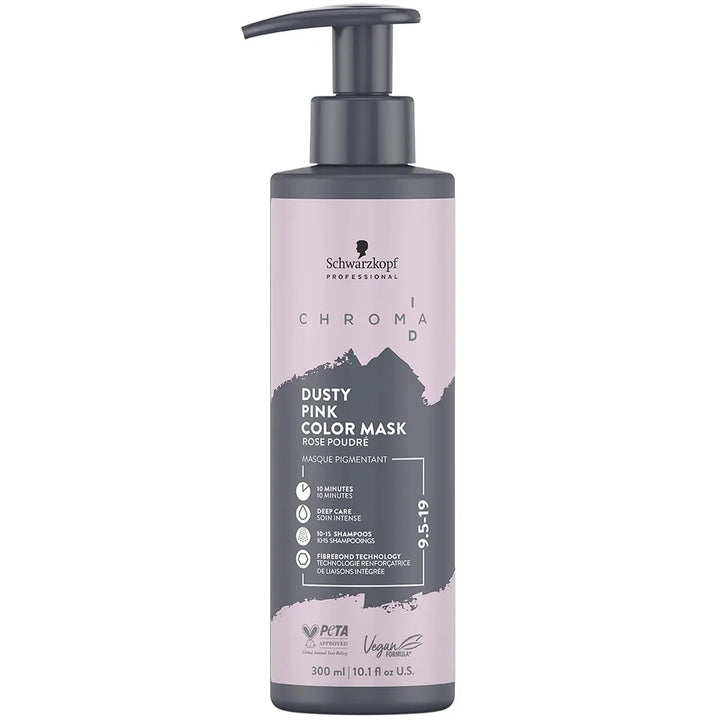 Schwarzkopf Chroma ID Dusty Pink Color Mask bottle on a white background