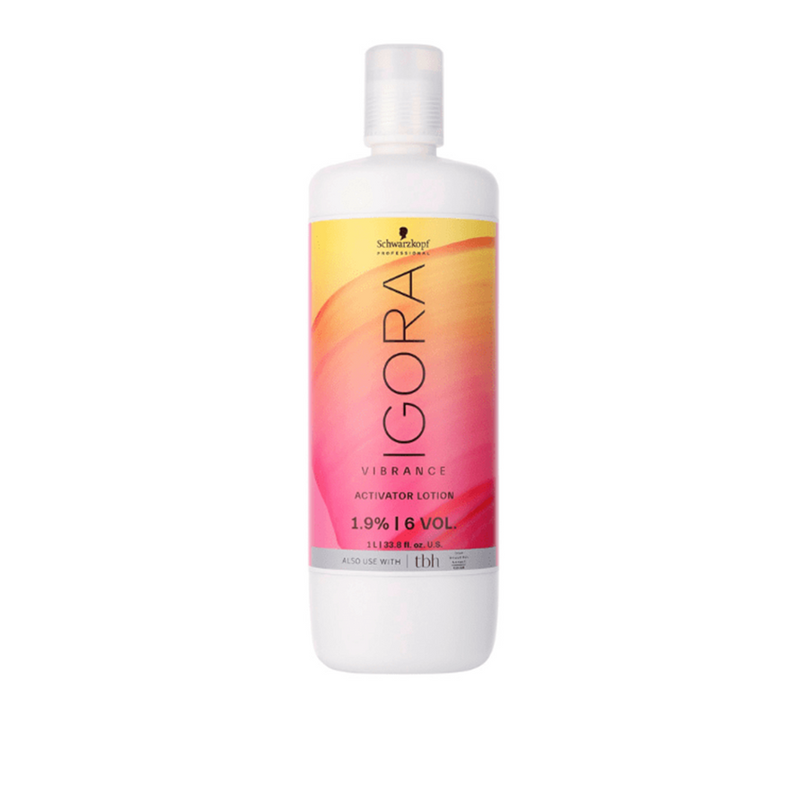 Schwarzkopf IGORA Vibrance Activator Lotion bottle on a white background