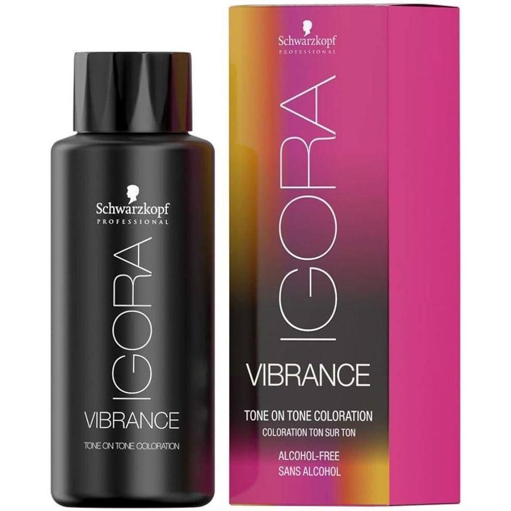 Schwarzkopf Igora Vibrance hair color bottle and packaging on a white background