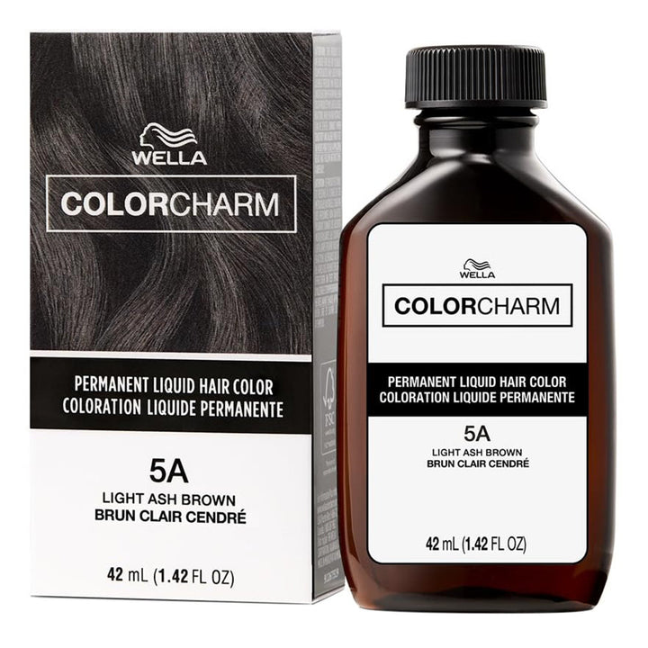 Wella Color Charm hair color bottle and packaging on a white background