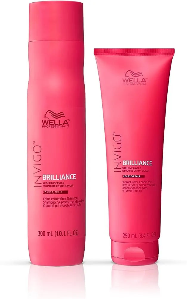 Wella Invigo Brilliance Coarse Hair Shampoo and Conditioner Duo 10.1 oz shampoo and 8.4 oz conditioner