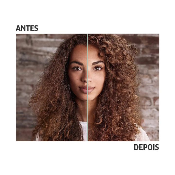 Wella EIMI Nutricurls Curl Shaper 72H Curl Defining Gel-Cream ethnic model before and after