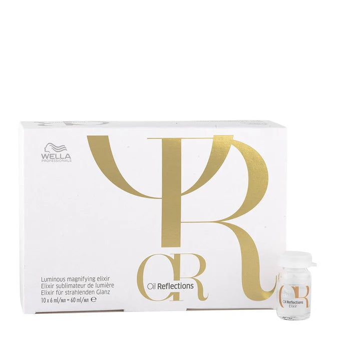 Wella Oil Reflections Luminous Magnifying Elixir Ampoules 10 ampoules .2 oz each
